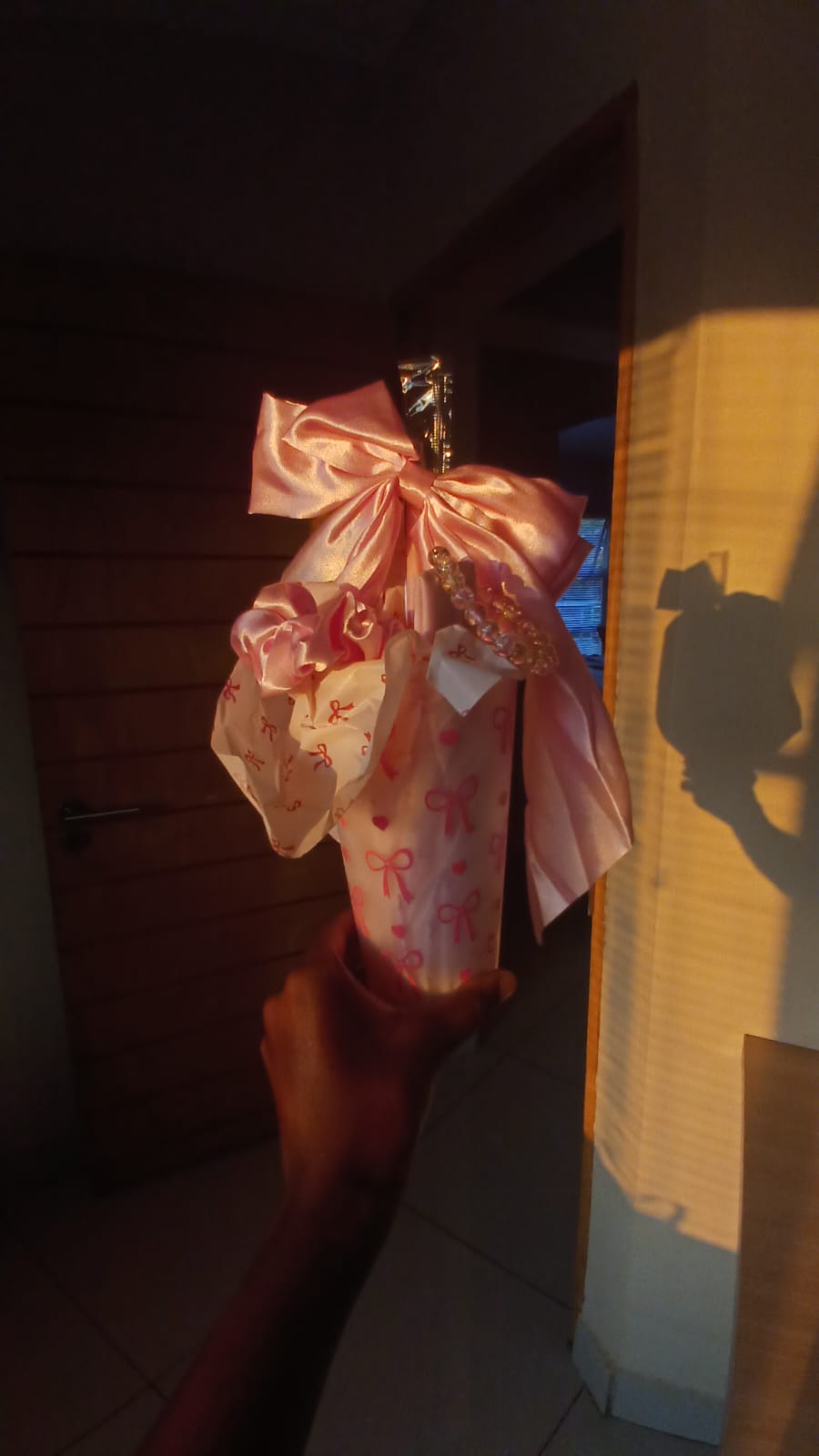 Pink Cup with accessories